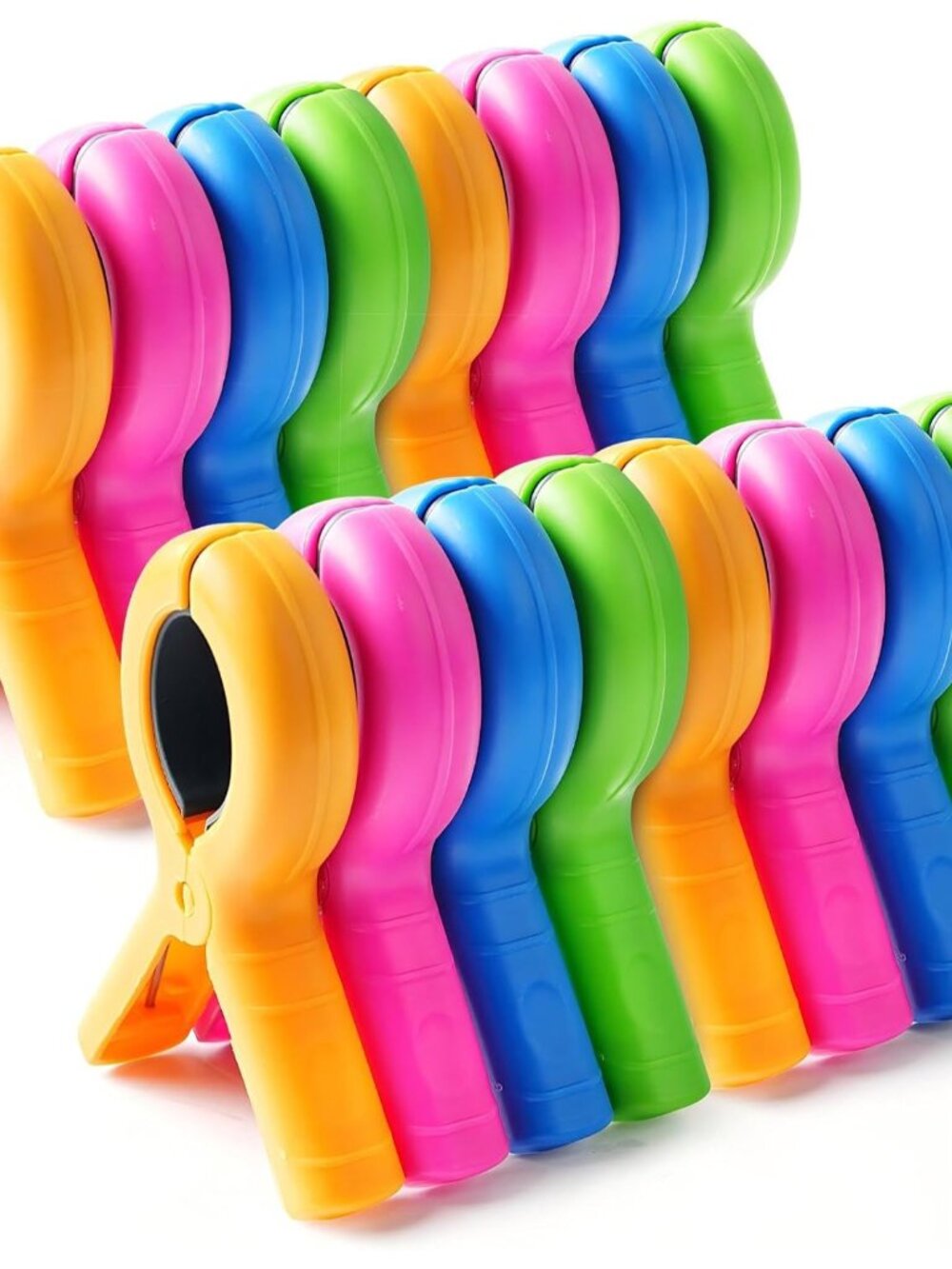 16 Pcs Beach Towel Clips for Beach Chairs, Towel Holder for Beach Chair Pool Cha